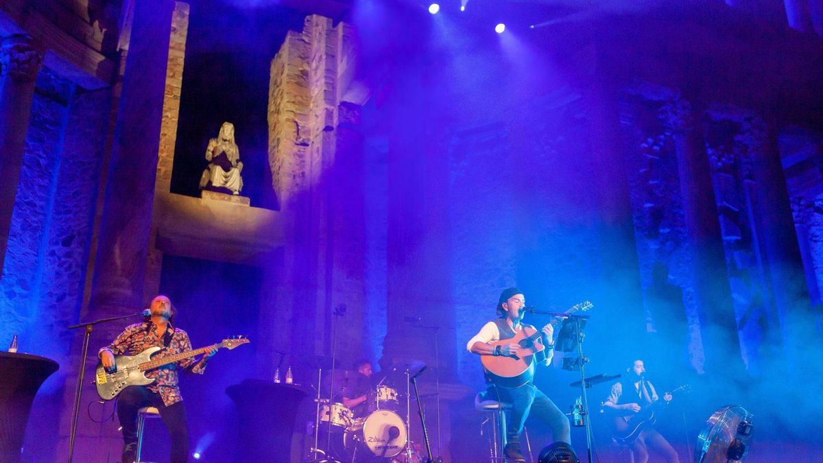 Los Secretos actuaron este sábado en el Teatro Romano de Mérida