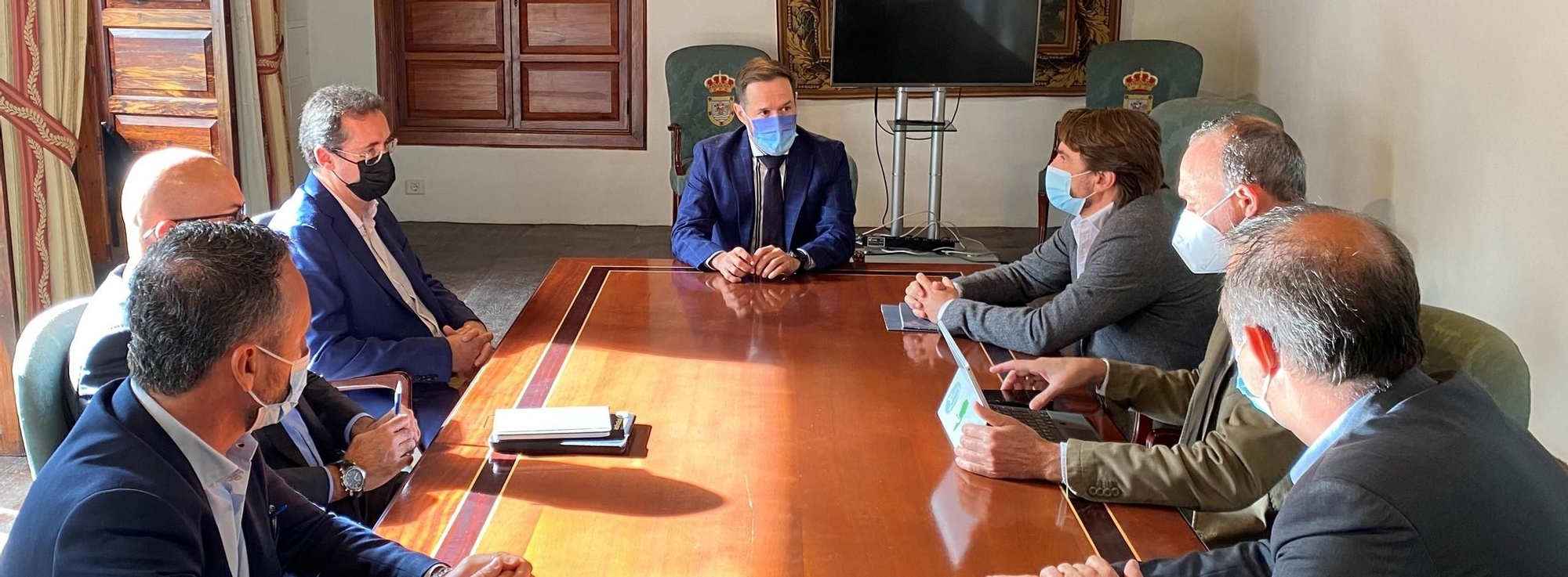 Un momento de la reunión.