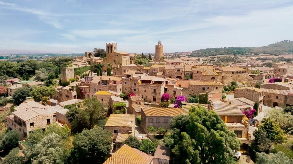 Panorámica de Pals, en Girona.