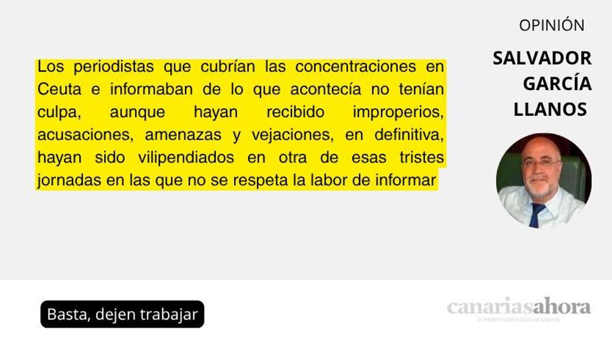 Basta, dejen trabajar