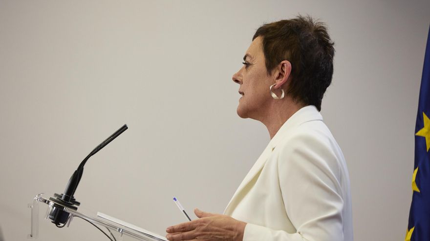 Archivo - La portavoz de EH Bildu en el Congreso, Mertxe Aizpurua, interviene en una rueda de prensa previa a una Junta de Portavoces, en el Congreso de los Diputados, a 24 de mayo de 2022, en Madrid (España).