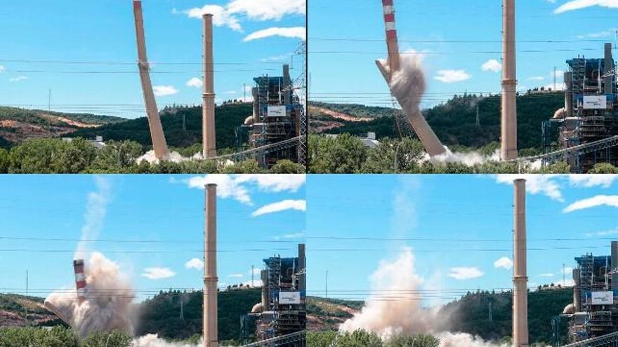 Momentos de la voladura. // Campillo / ICAL