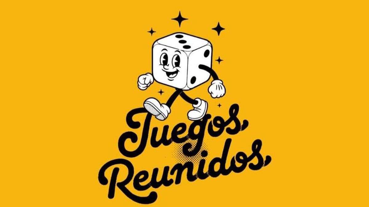 Cartel de 'Juegos Reunidos' en la Casa Góngora.