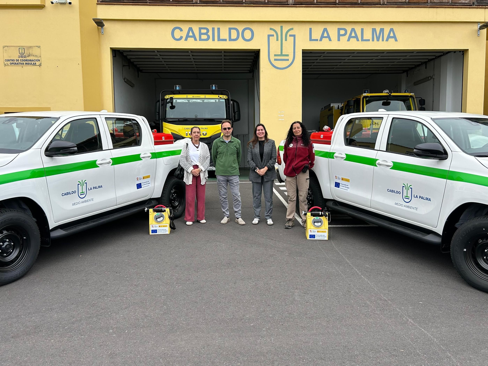 El Cabildo incorpora nuevos vehículos forestales.