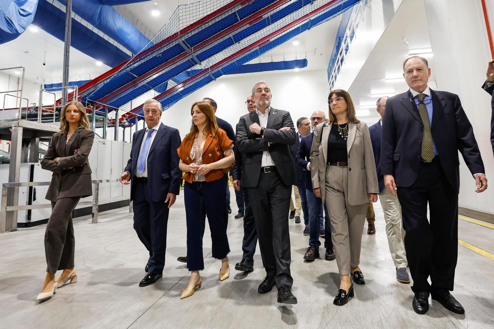 Visita a la nueva planta de maduración del Grupo Europlátano en Orozco (Vizcaya).