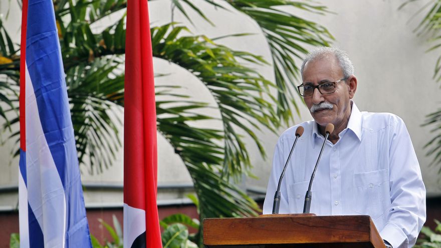 El líder del Frente Polisario, Brahim Ghali. EFE/Ernesto Mastrascusa