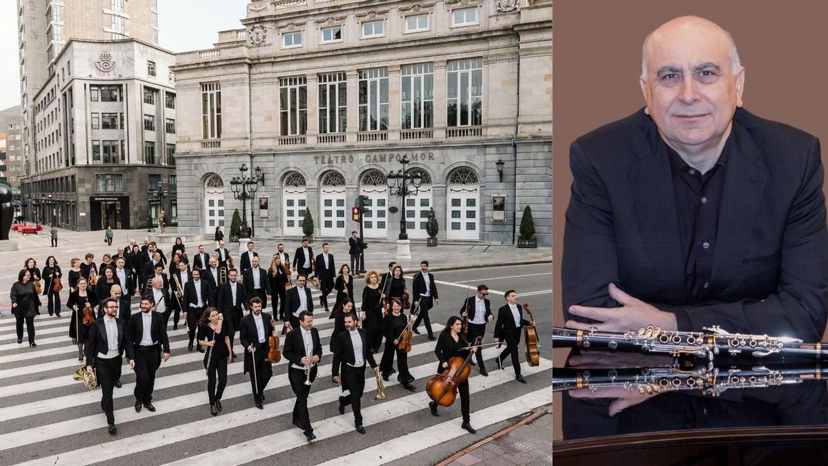 Oviedo Filarmonía y el clarinetista Enrique Pérez
Piquer.