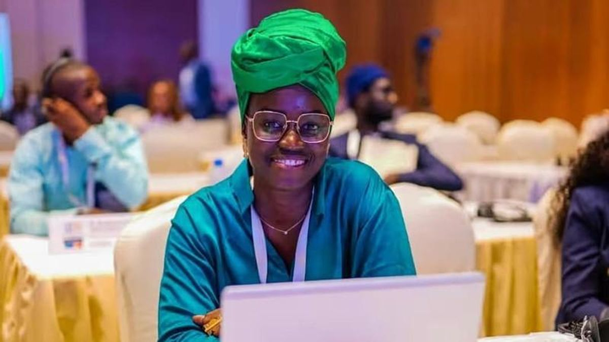 La escritora y activista Woppa Diallo, ganadora del Premio Caine de la literatura africana.