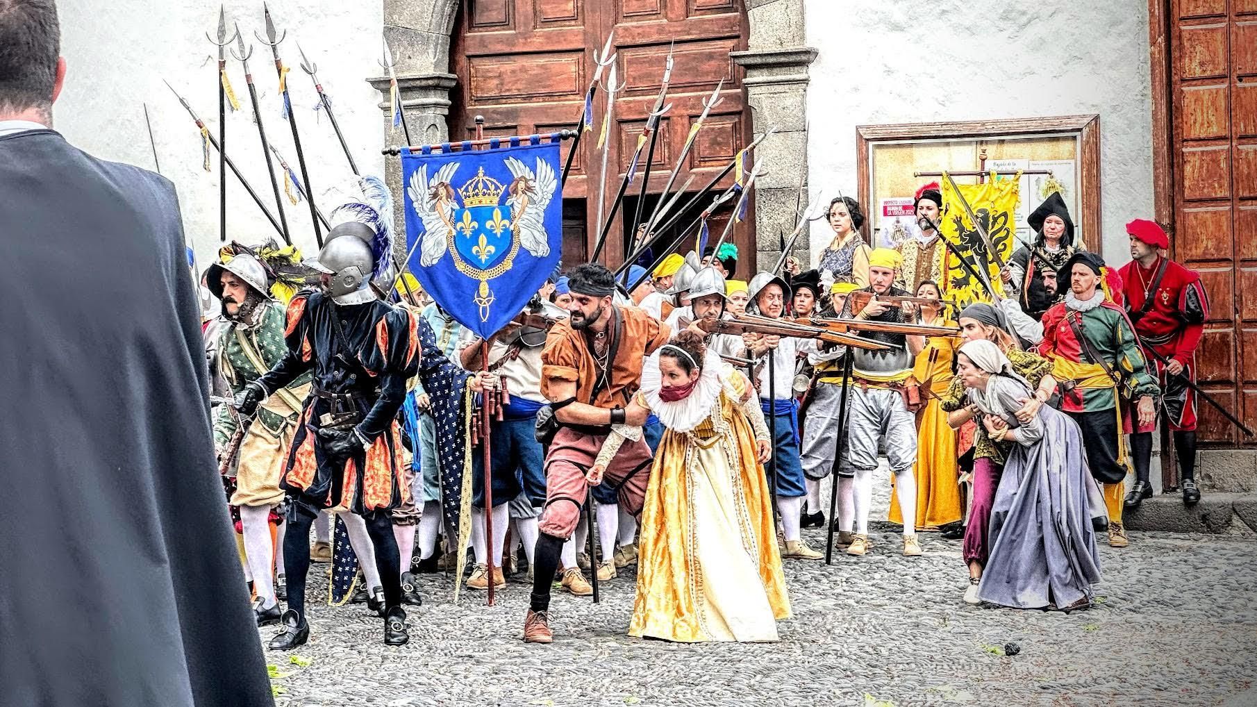 Santa Cruz de La Palma revive el asedio del corsario FranÇois LeClerc 472 años después de este episodio histórico.