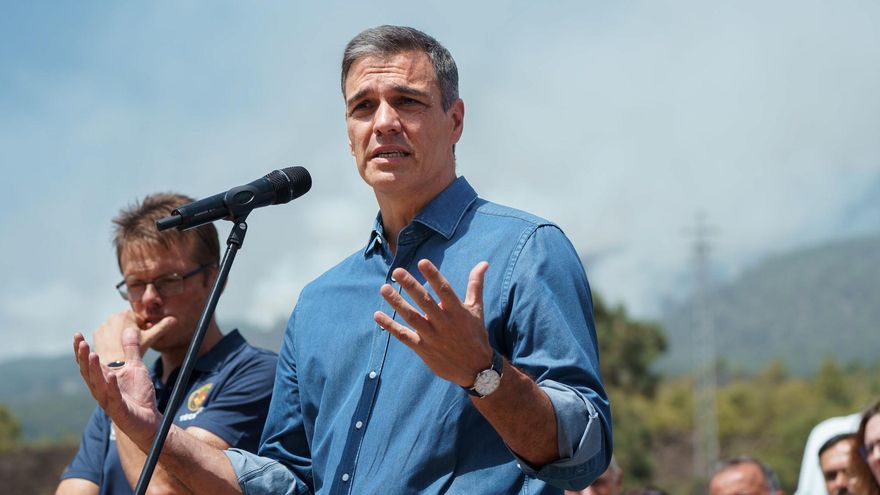 El presidente del Gobierno en funciones, Pedro Sánchez, ha avanzado este lunes que en cuanto el incendio de Tenerife esté controlado el Consejo de Ministros aprobará la declaración como zona catastrófica