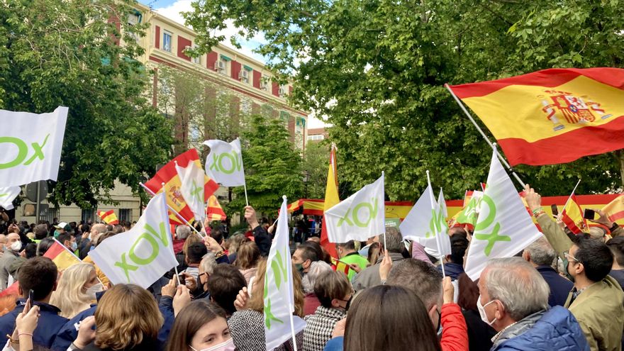 Mitin de Vox en Aranjuez.