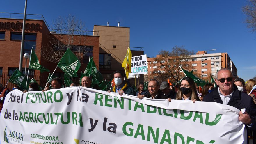 Pancarta en la manifestación.