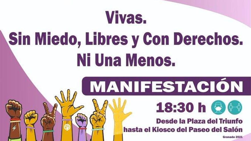 Dónde y cuándo puedo manifestarme o concentrarme este 25N contra la violencia machista en Andalucía