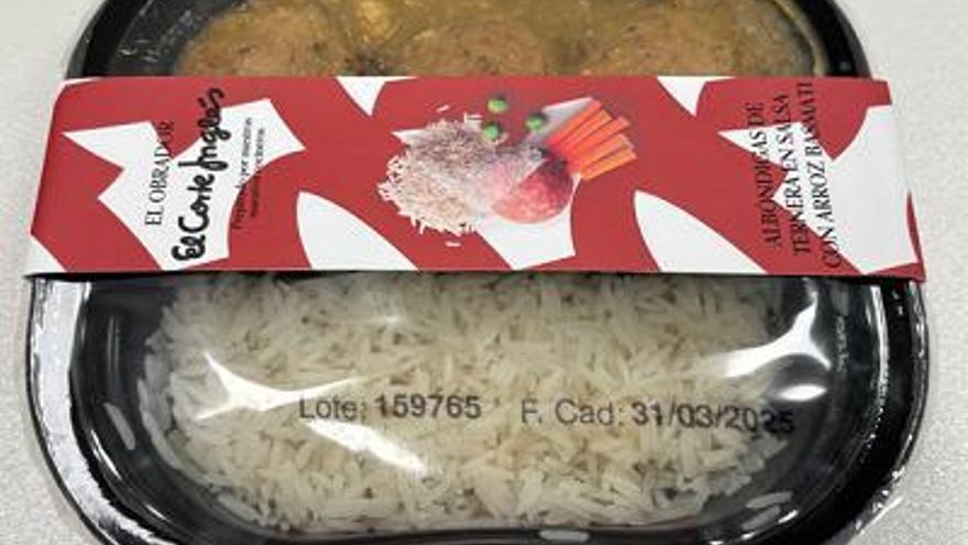 Alerta alimentaria por posible presencia de alérgenos no declarados en albóndigas de ternera en salsa