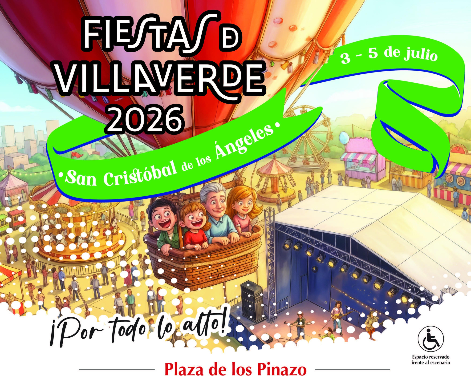 Cartel de las Fiestas de San Cristóbal de los Ángeles 2026 en Villaverde