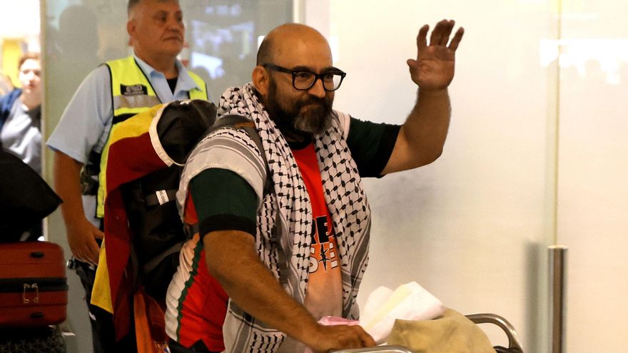 El activista Sergio Toribio llegará este miércoles a España tras pasar 72 horas preso en Israel