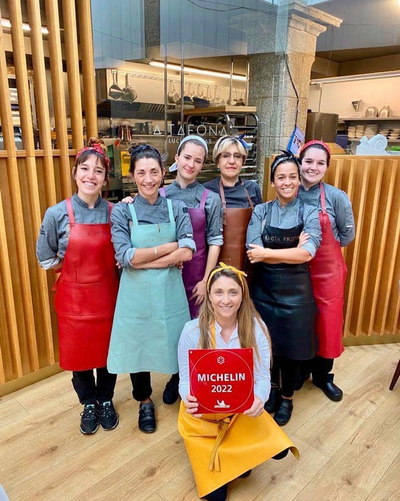 Equipo de A Tafona con la Estrella Michelin 2022