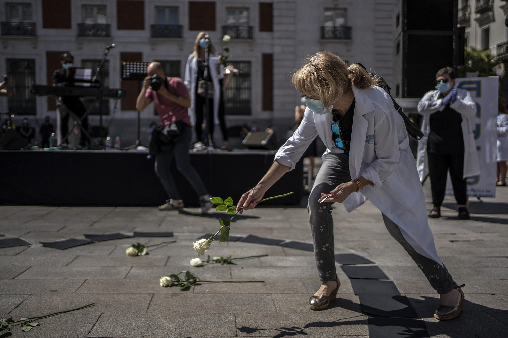 Acto de homenaje a los sanitarios fallecidos por Covid-19