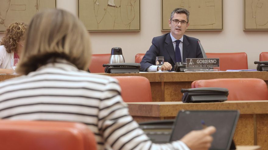 El ministro de la Presidencia, Relaciones con las Cortes y Memoria Democrática, Félix Bolaños.