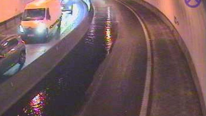 Túnel de las Chumberas, anegado este lunes
