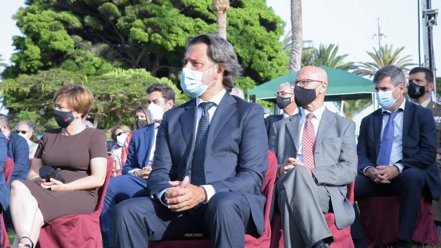 El presidente del Parlamento de Canarias, Gustavo Matos, en la 40 edición de las Jornadas Colombinas de La Gomera