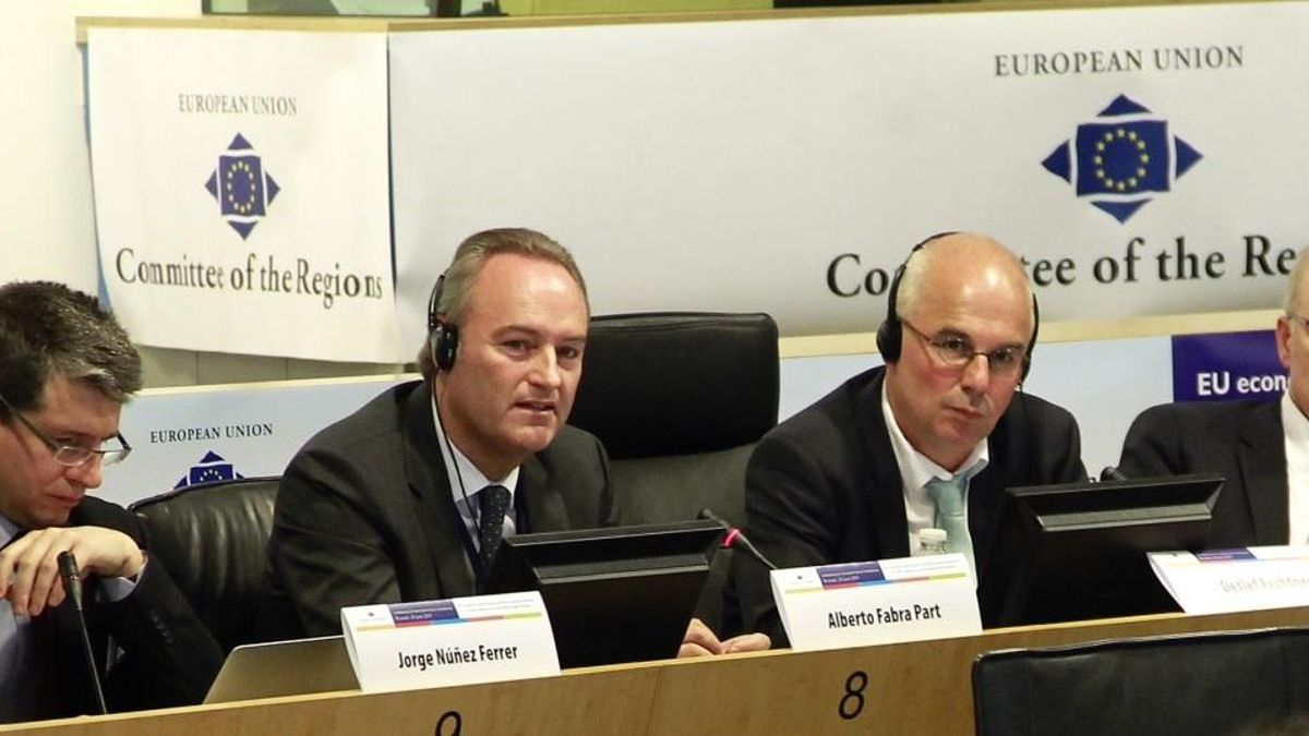 Alberto Fabra, durante su intervención en el Comité Europeo de las Regiones