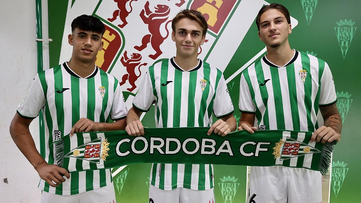 Los tres canteranos renovados por el Córdoba CF.