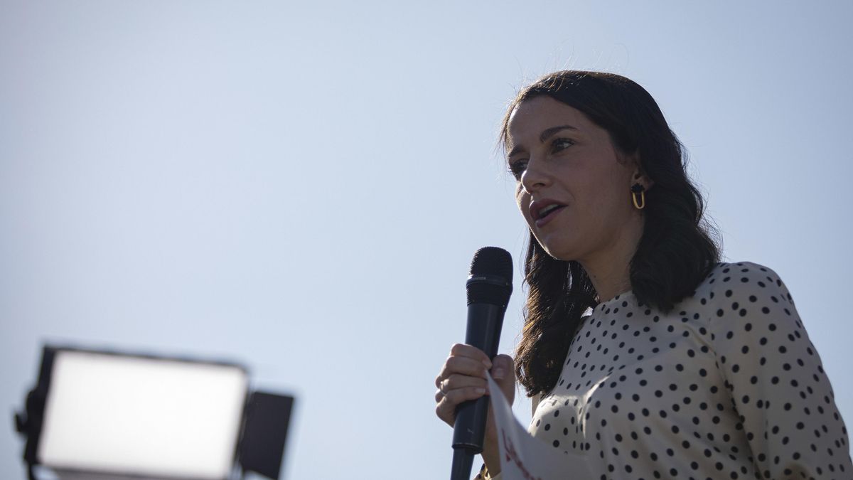 La presidenta de Ciudadanos, Inés Arrimadas, este sábado en la presentación de candidaturas andaluzas a las municipales de 2023. A 12 de noviembre de 2022, en Sevilla (Andalucía, España).