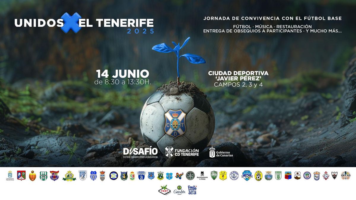 ‘Unidos X el Tenerife’ reúne a 30 clubes para cerrar el curso