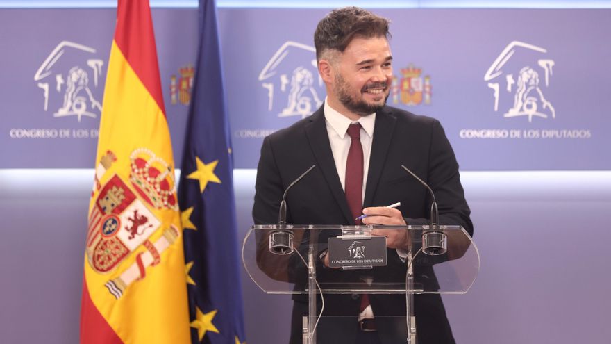 El portavoz de Esquerra Republicana (ERC) en el Congreso, Gabriel Rufián.