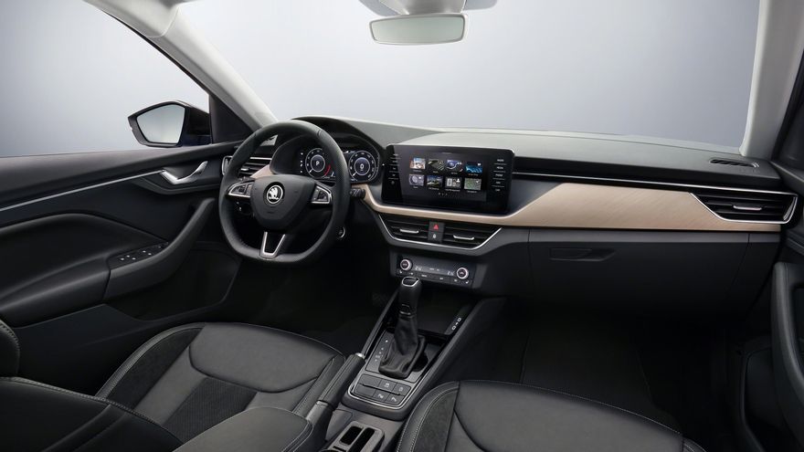Interior del Skoda Scala.