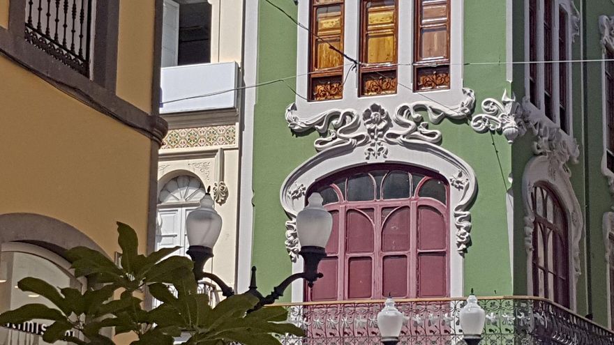 Detalle de una de las casas de la 'Panza de Triana'.