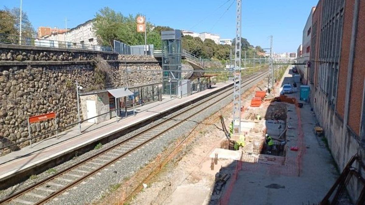 Estación de tren en Valdecilla