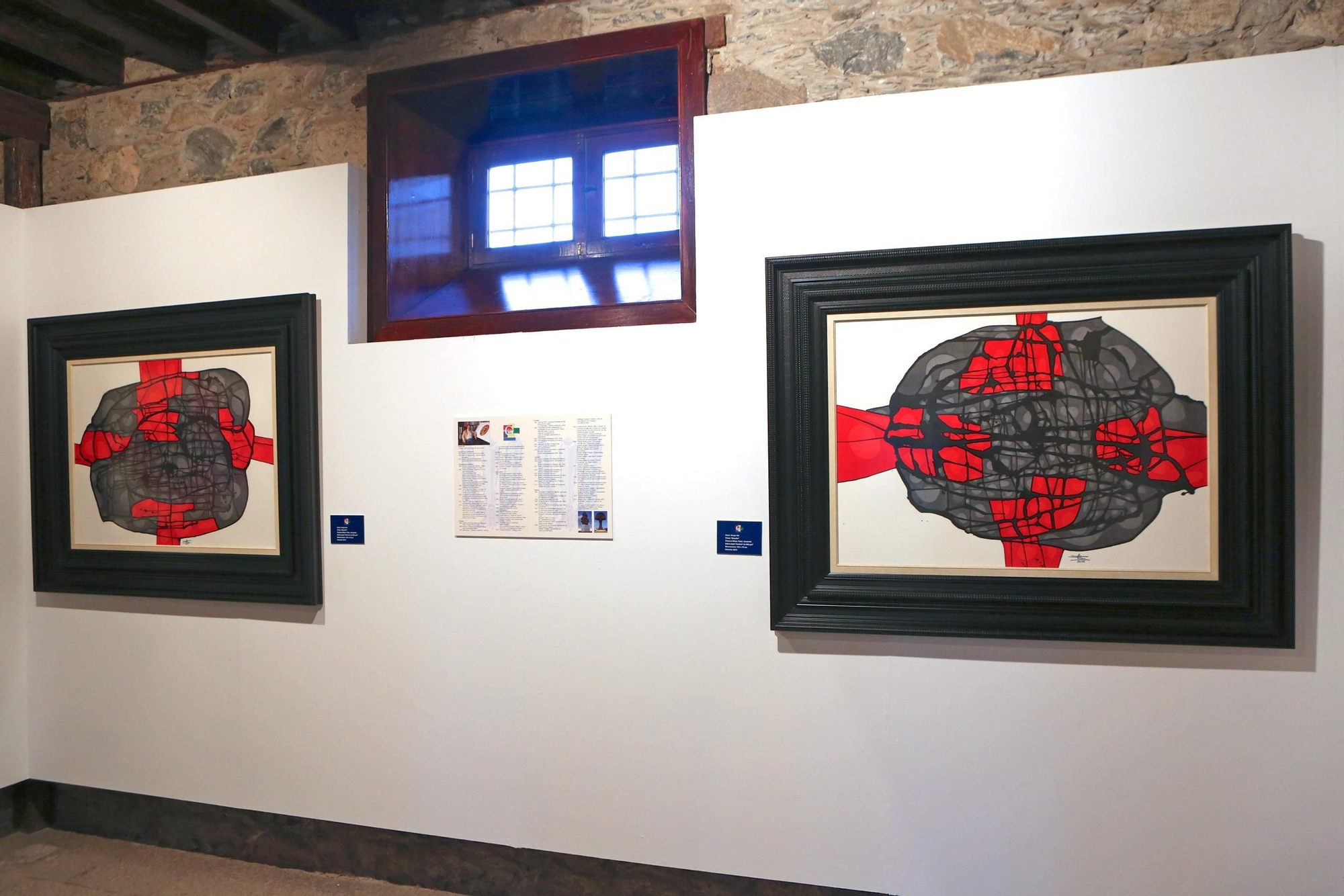 Exposición 'Obra sobre papel' del artista Sergio Gil en la sala de exposiciones 'Casa Condal', San Fernando de Maspalomas. (ALEJANDRO RAMOS)