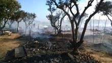 PSOE e IULV-CA de Lepe lamentan el incendio del asentamiento y las condiciones en las que viven los inmigrantes