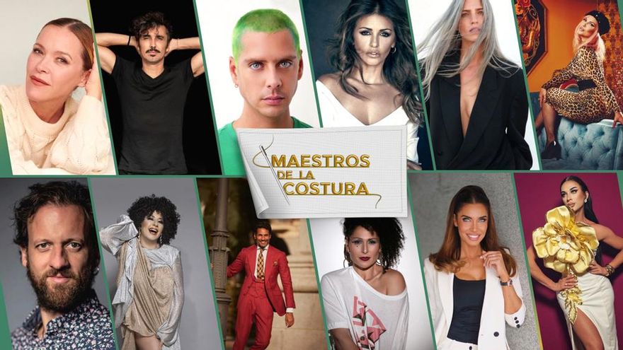 'Maestros de la costura Celebrity': estos son los 12 concursantes famosos confirmados por TVE