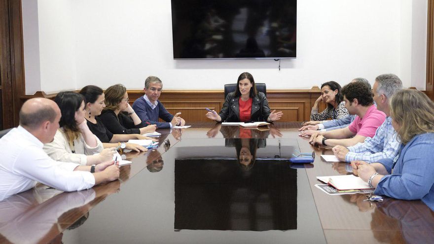 Reunión del grupo municipal del Partido Popular en Santander.