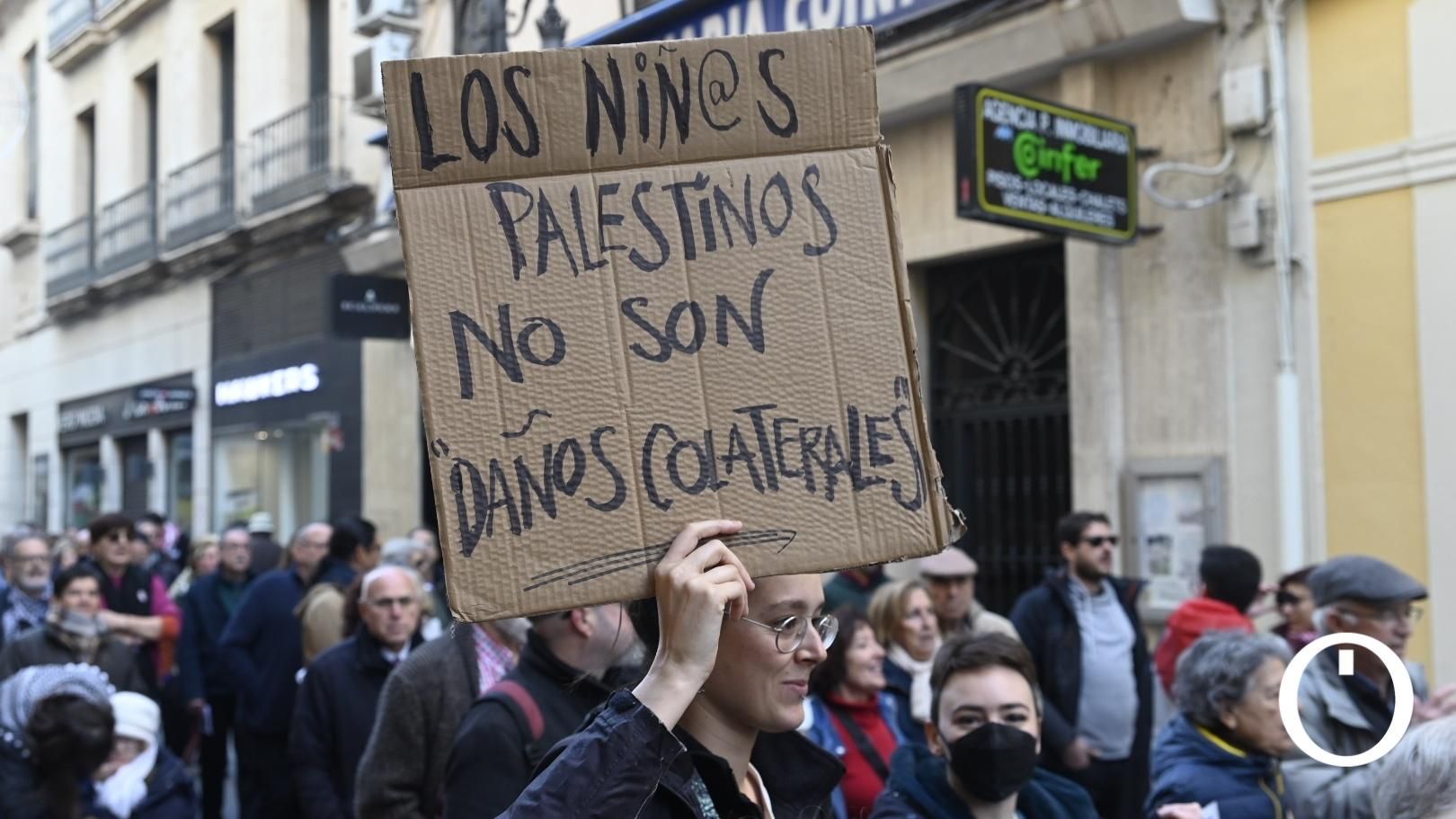 Manifestación por el pueblo Palestino.