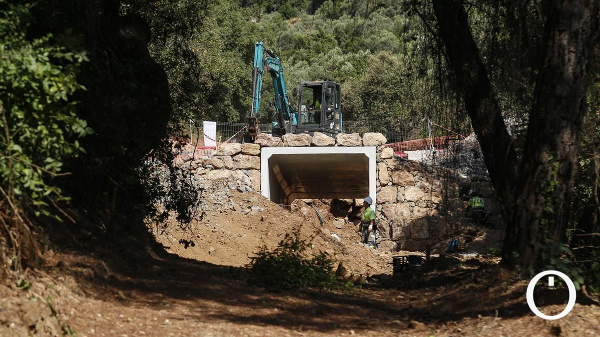 Construcción de la pasarela y el paso subterráneo del Cinturón Verde