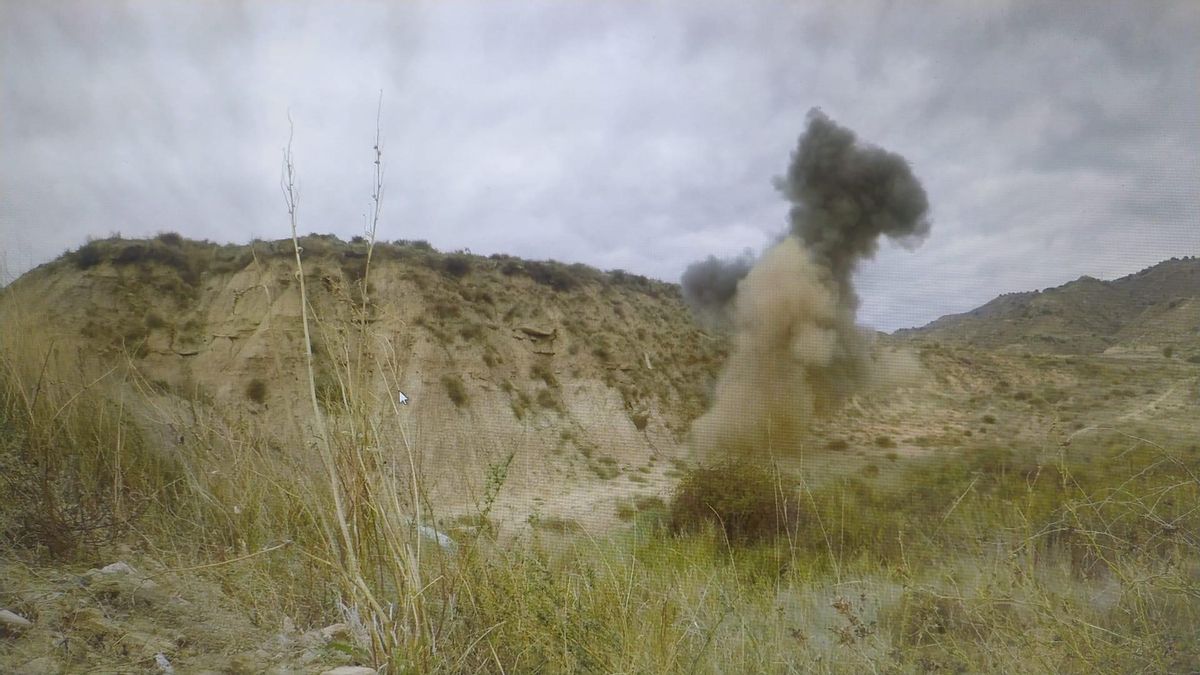 Los agentes detonaron el artefacto en un lugar seguro