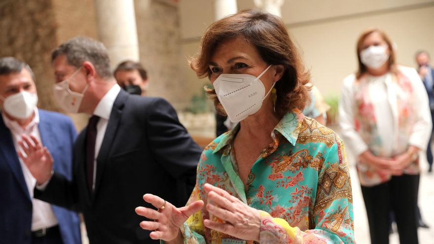 La vicepresidenta del Gobierno, Carmen Calvo