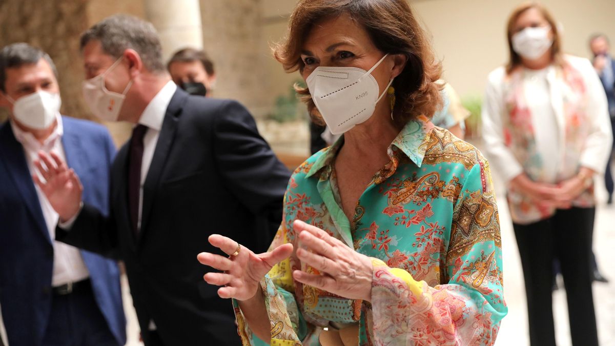 La vicepresidenta del Gobierno, Carmen Calvo