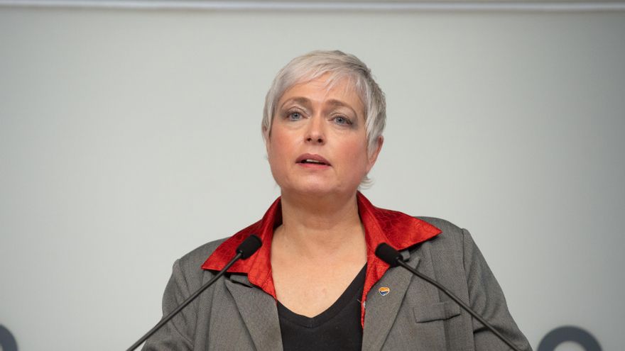 Archivo - La diputada en el Parlamento catalán por Ciudadanos y precandidata del partido a la Alcaldía de Barcelona, Anna Grau, durante una rueda de prensa posterior a la Mesa del Parlament, a 20 de diciembre de 2022, en Barcelona, Catalunya (España).