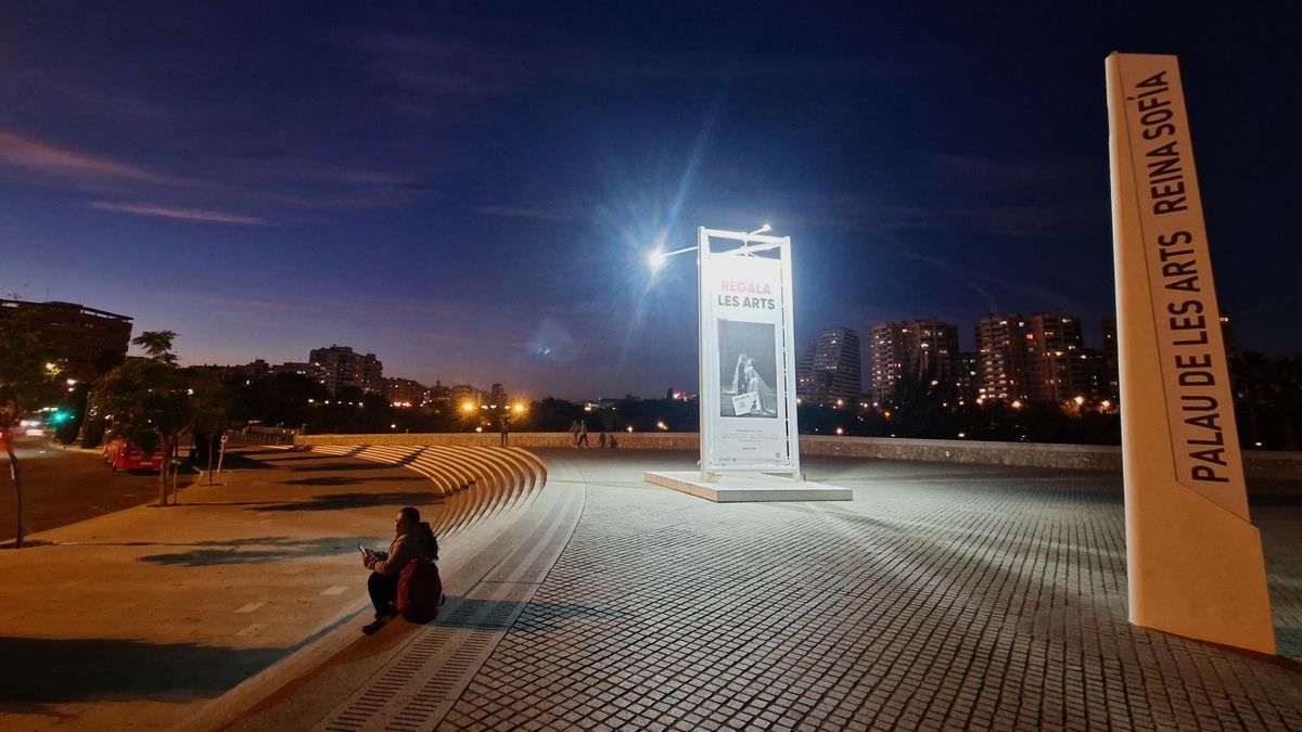 Entrada al Palau de les Arts.