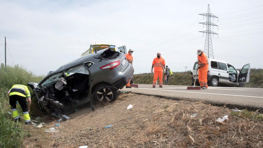 Un fallecido y dos heridos graves en un accidente en la A-132 en Huesca