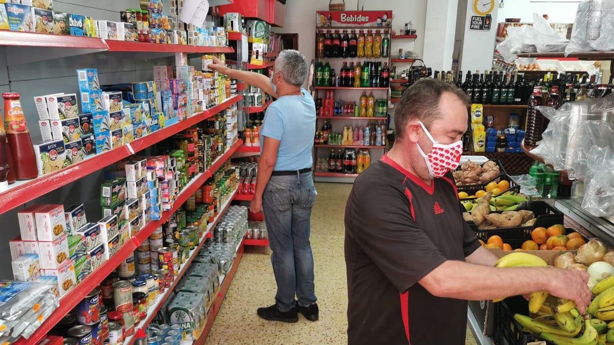 Supermercado en Santa Cruz de La Palma.