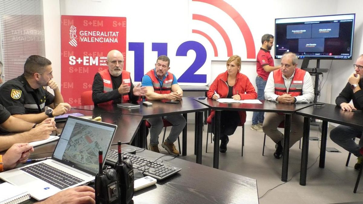 Imagen de la reunión del Cecopi captada por el cámara contratado por la Generalitat.