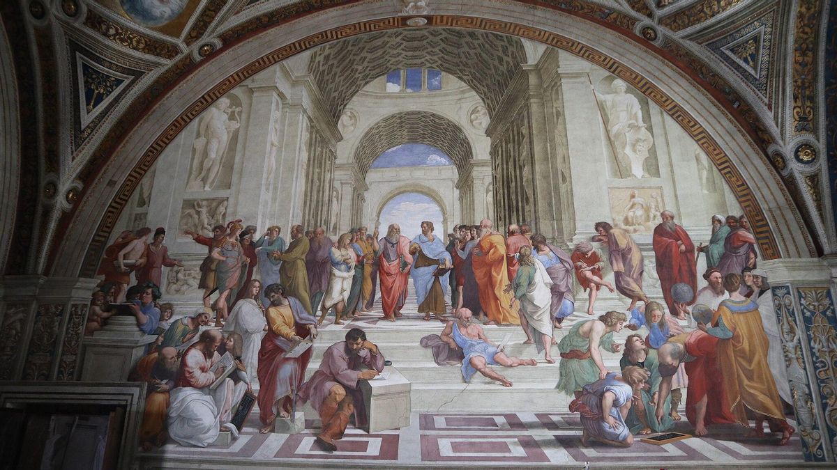 "La Escuela de Atenas" de Rafael Sanzio da Urbino