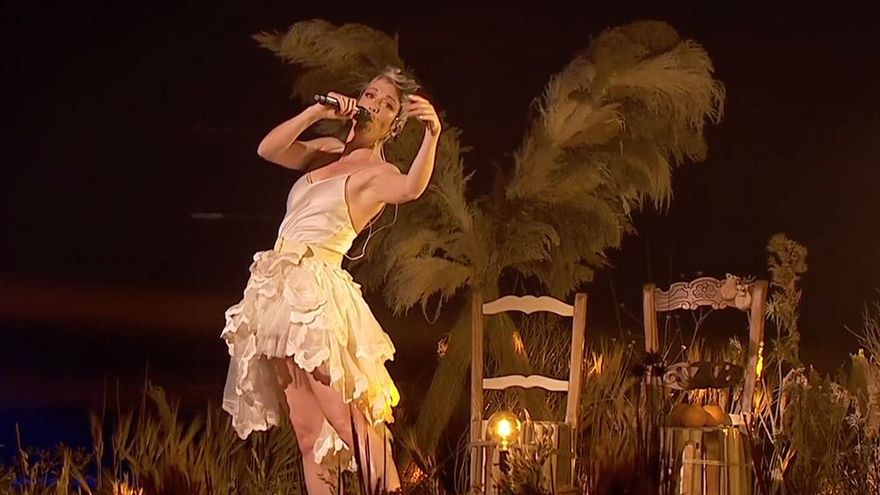 Karmento, durante la segunda semifinal del Benidorm Fest 2023