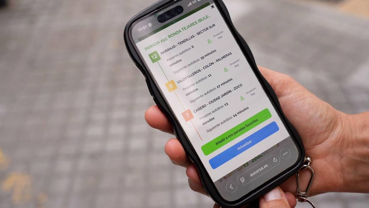 Imagen de la actualización de la aplicación de Aucorsa.